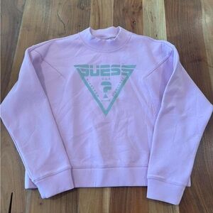 Pastel pink Guess sweatshirt Size S #pastelpink